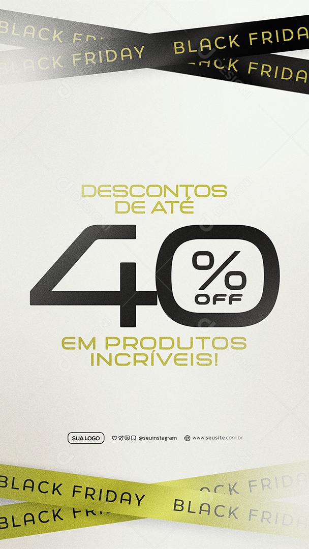 Story Black Friday Social Media PSD Editável