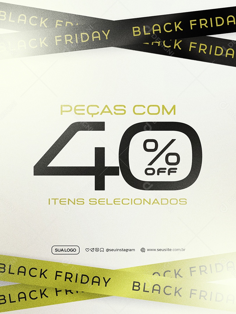 Black Friday Social Media PSD Editável