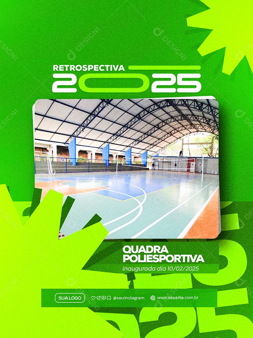 Retrospectiva 2025 Prefeitura Social Media PSD Editável