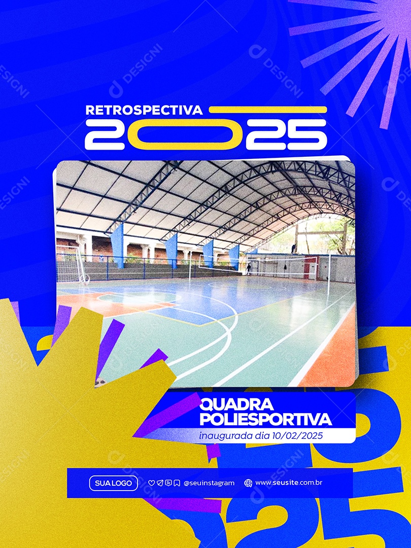 Retrospectiva 2025 Prefeitura Social Media PSD Editável