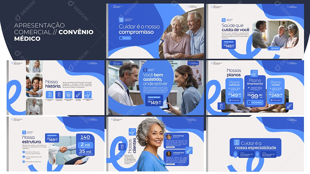 Apresentação Comercial Convênio Médico PSD Editável