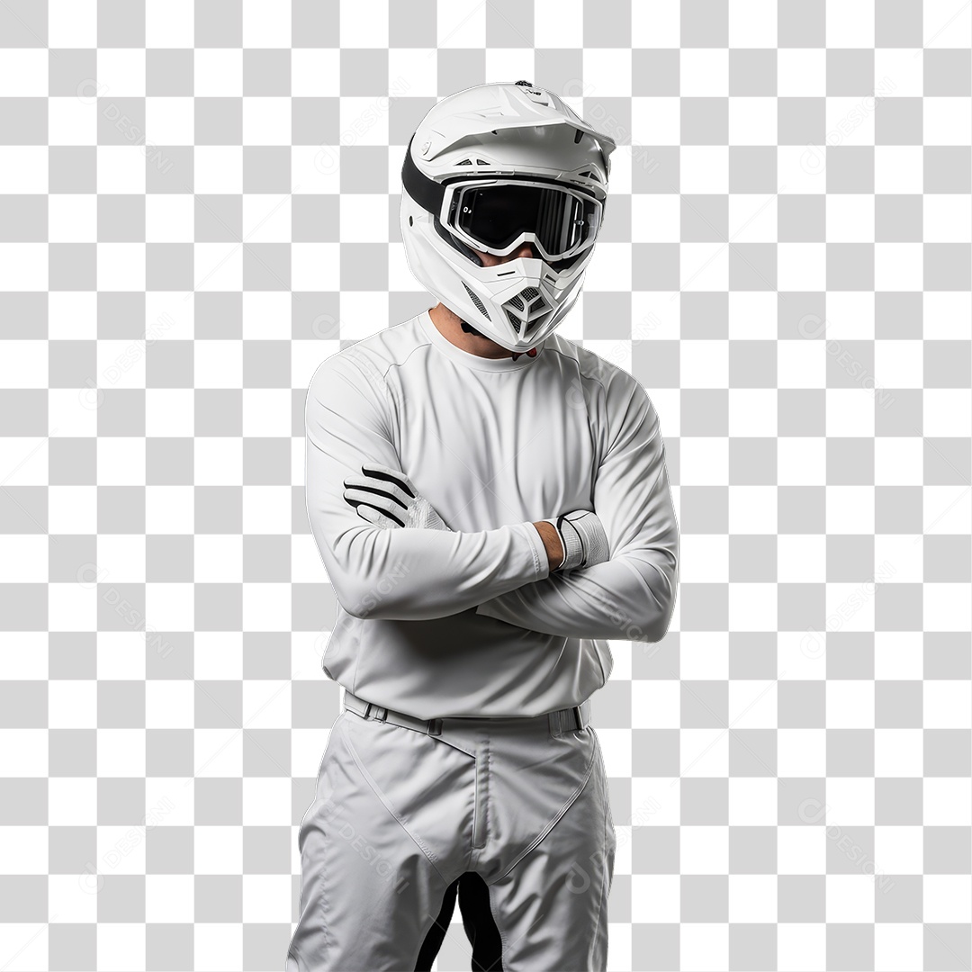 Piloto de Motocross PNG Transparente