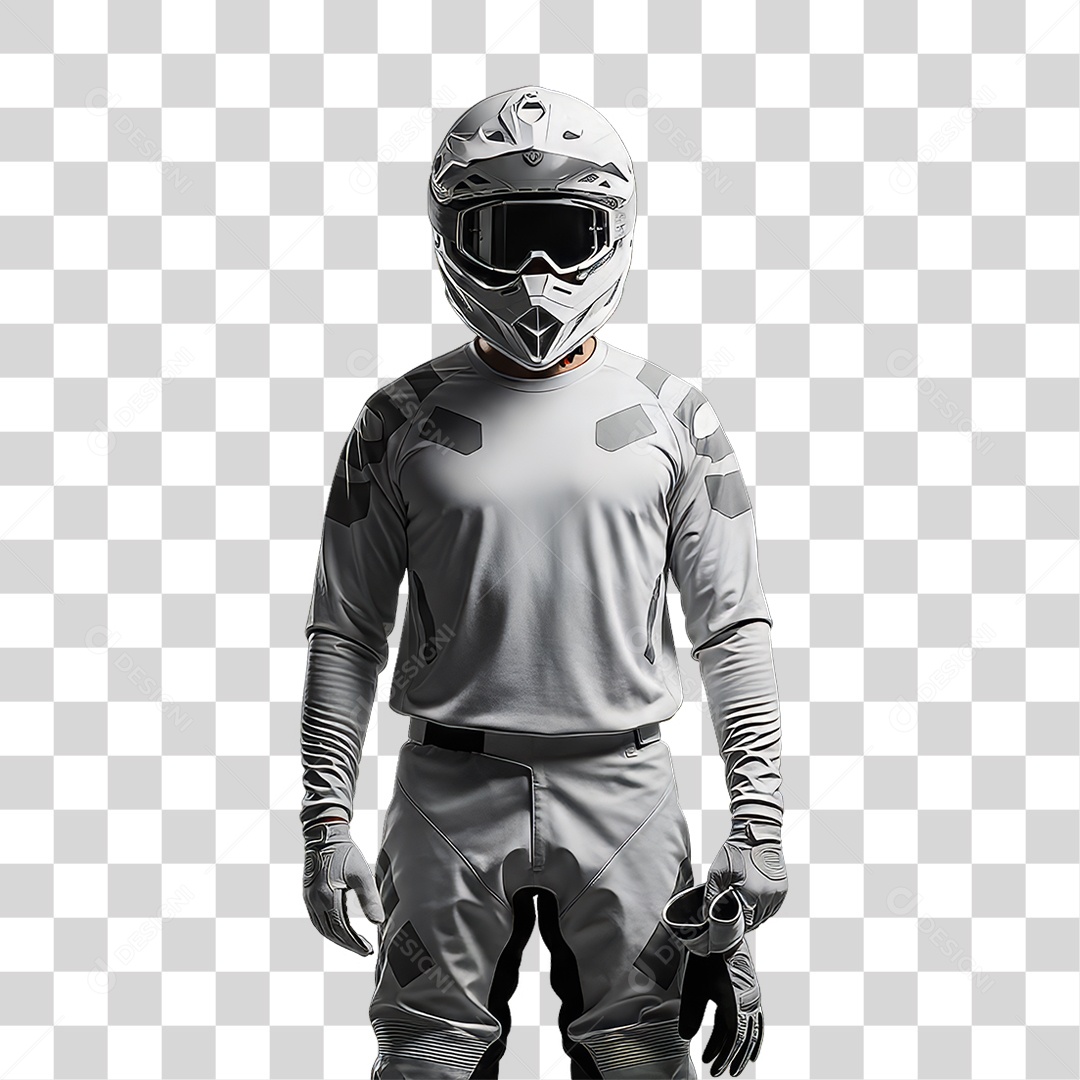 Piloto de Motocross PNG Transparente