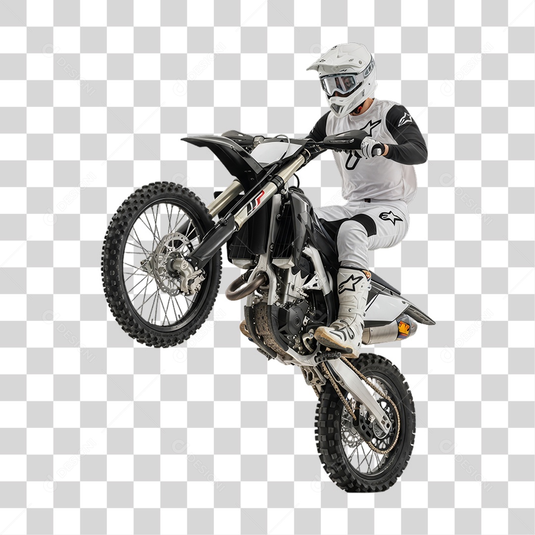 Piloto de Motocross PNG Transparente