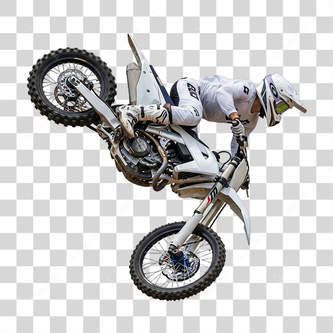 Piloto de Motocross PNG Transparente