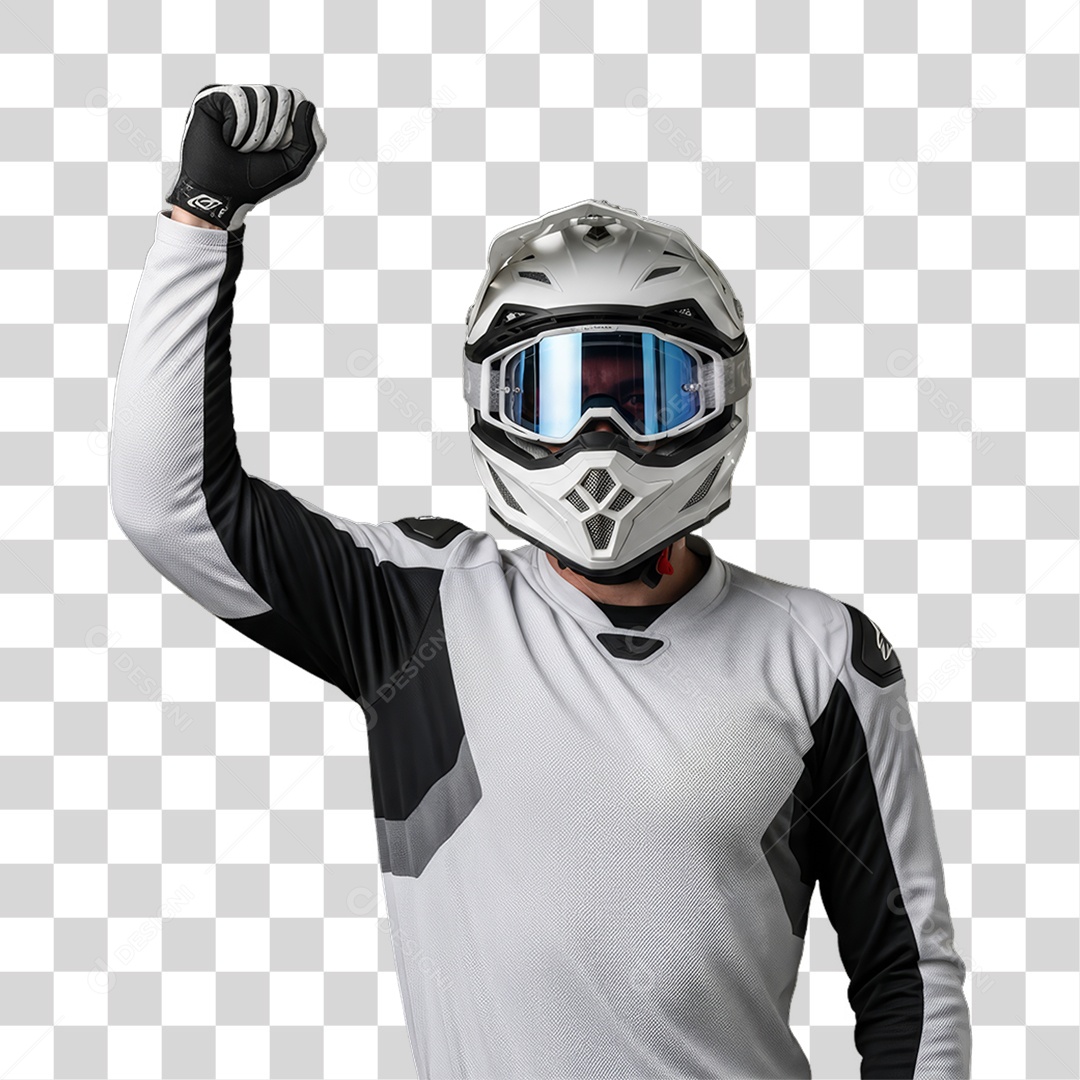 Piloto de Motocross PNG Transparente