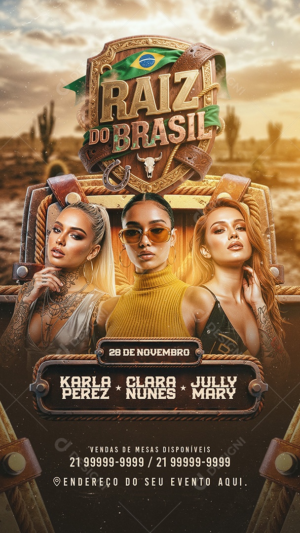 Story Flyer Raiz do Brasil Social Media PSD Editável