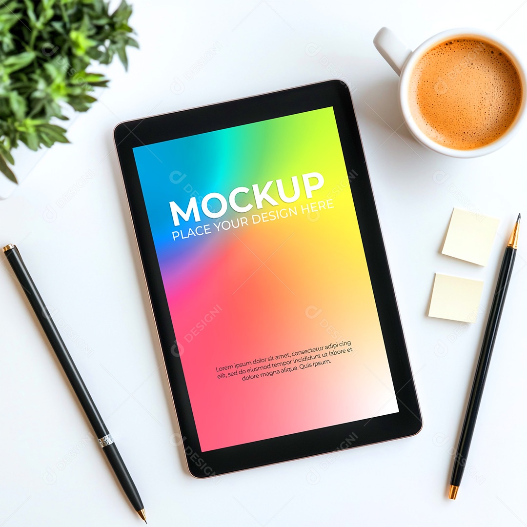 Tablet Mockup PSD Editável