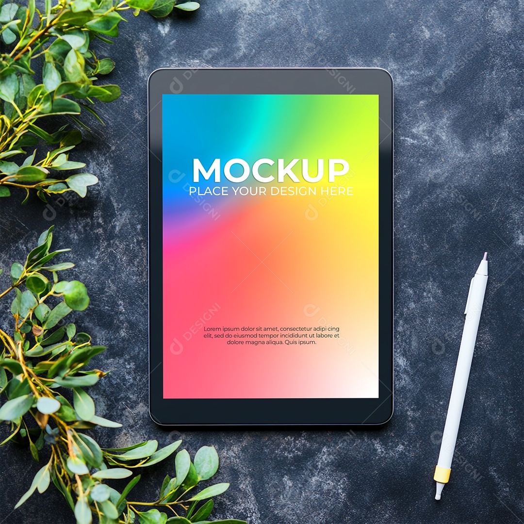 Tablet Mockup PSD Editável