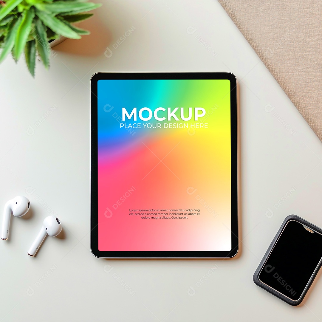 Tablet Mockup PSD Editável