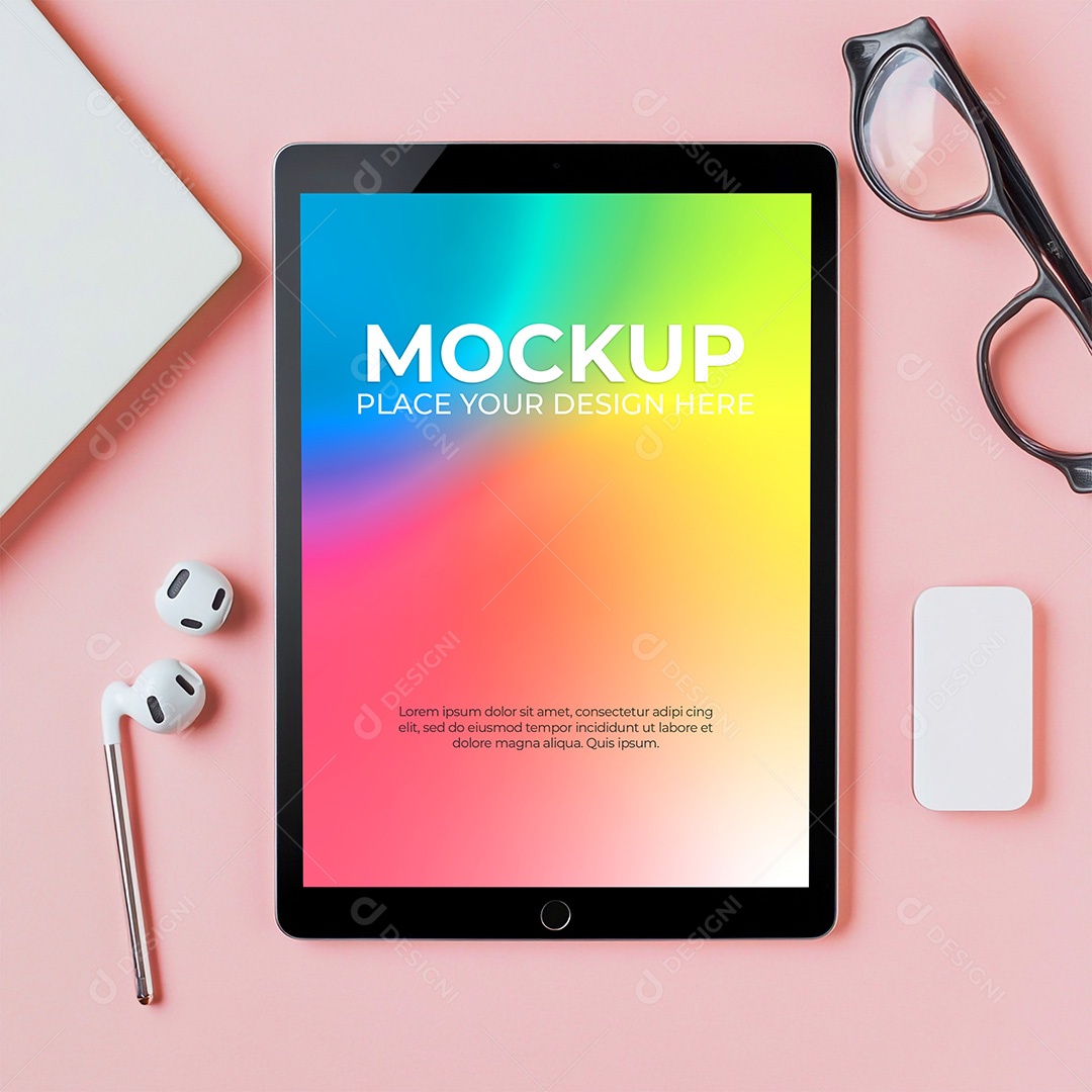 Tablet Mockup PSD Editável