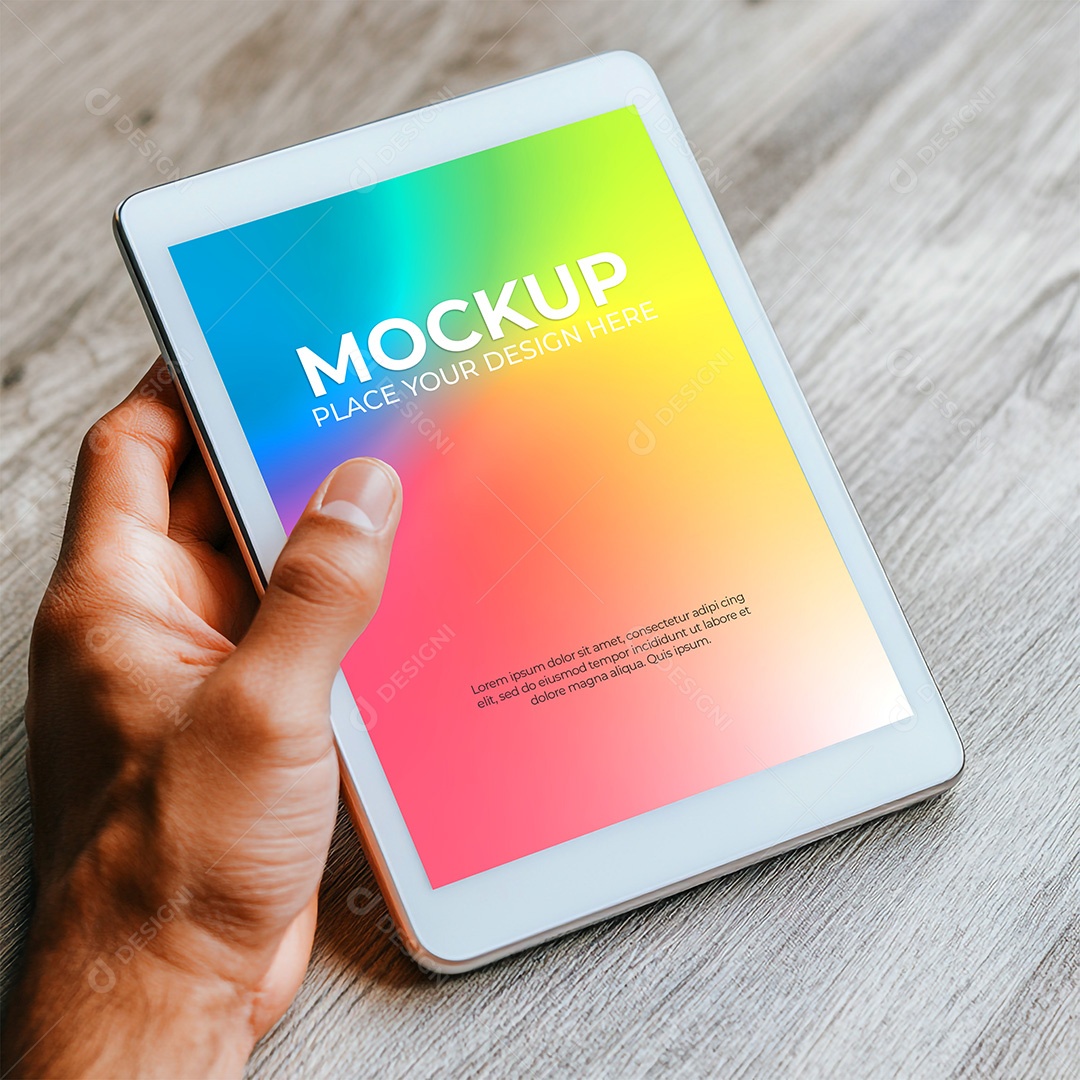 Tablet Mockup PSD Editável