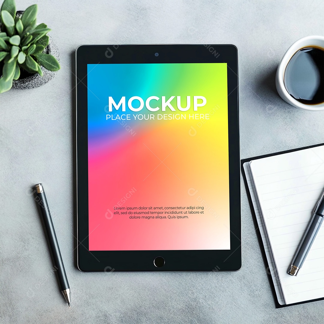 Tablet Mockup PSD Editável