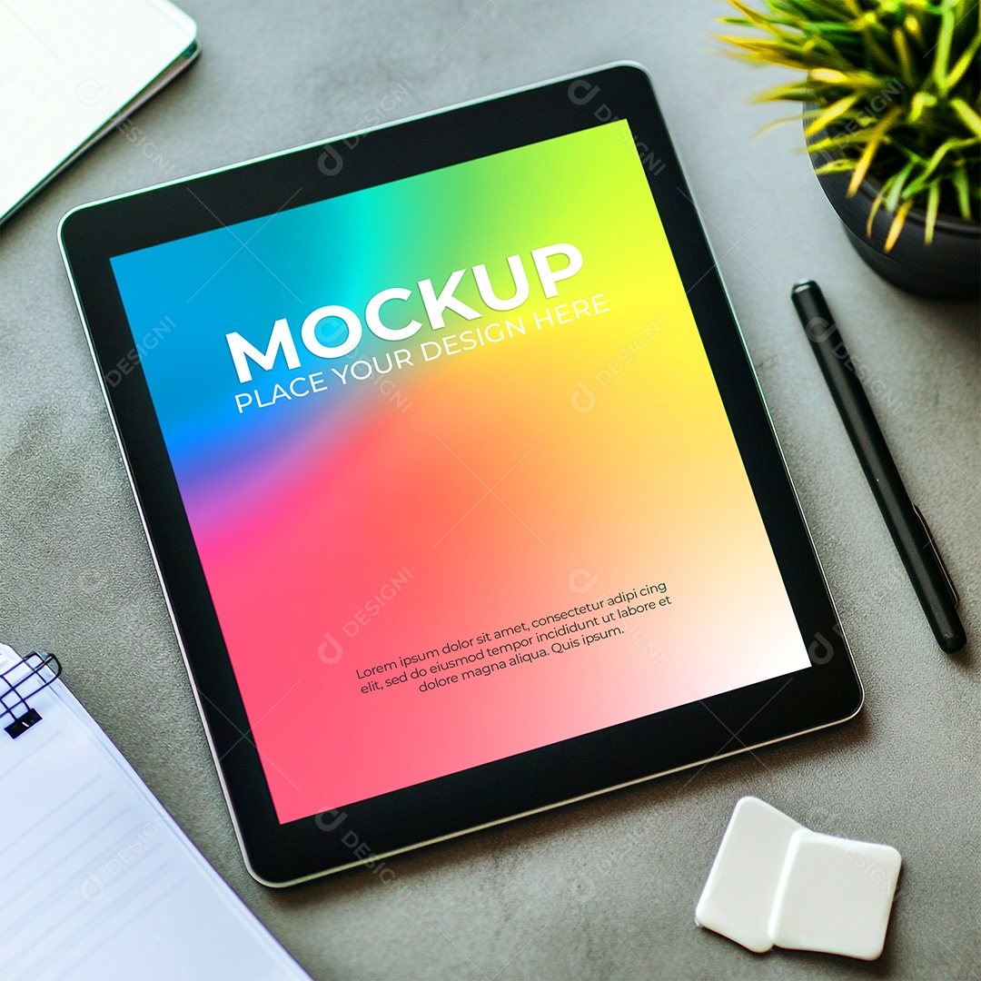 Tablet Mockup PSD Editável