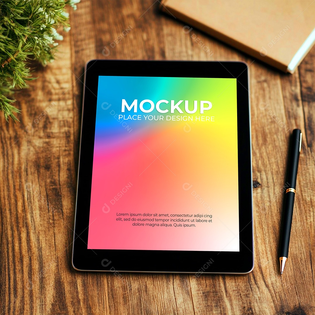 Tablet Mockup PSD Editável