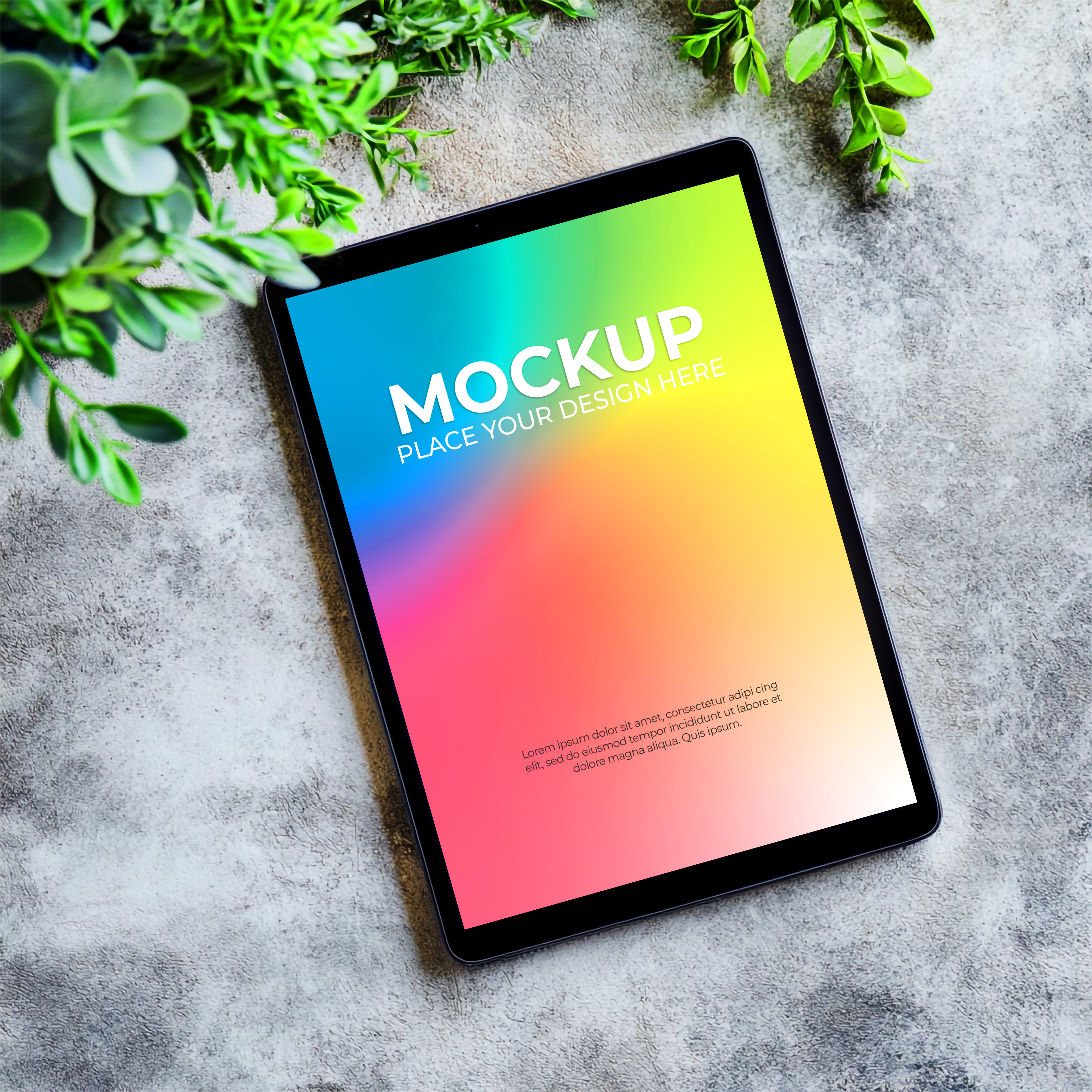 Tablet Mockup PSD Editável