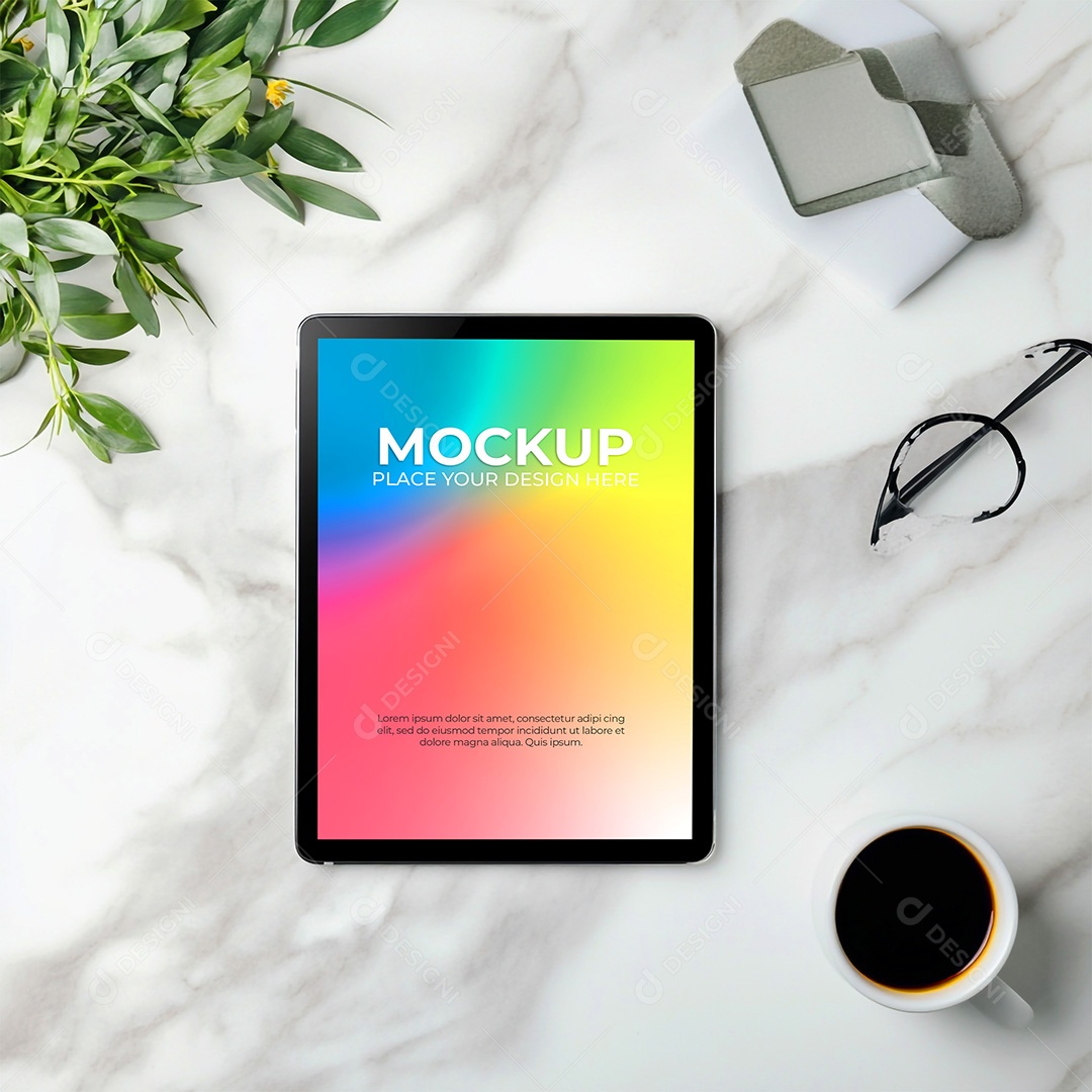 Tablet Mockup PSD Editável