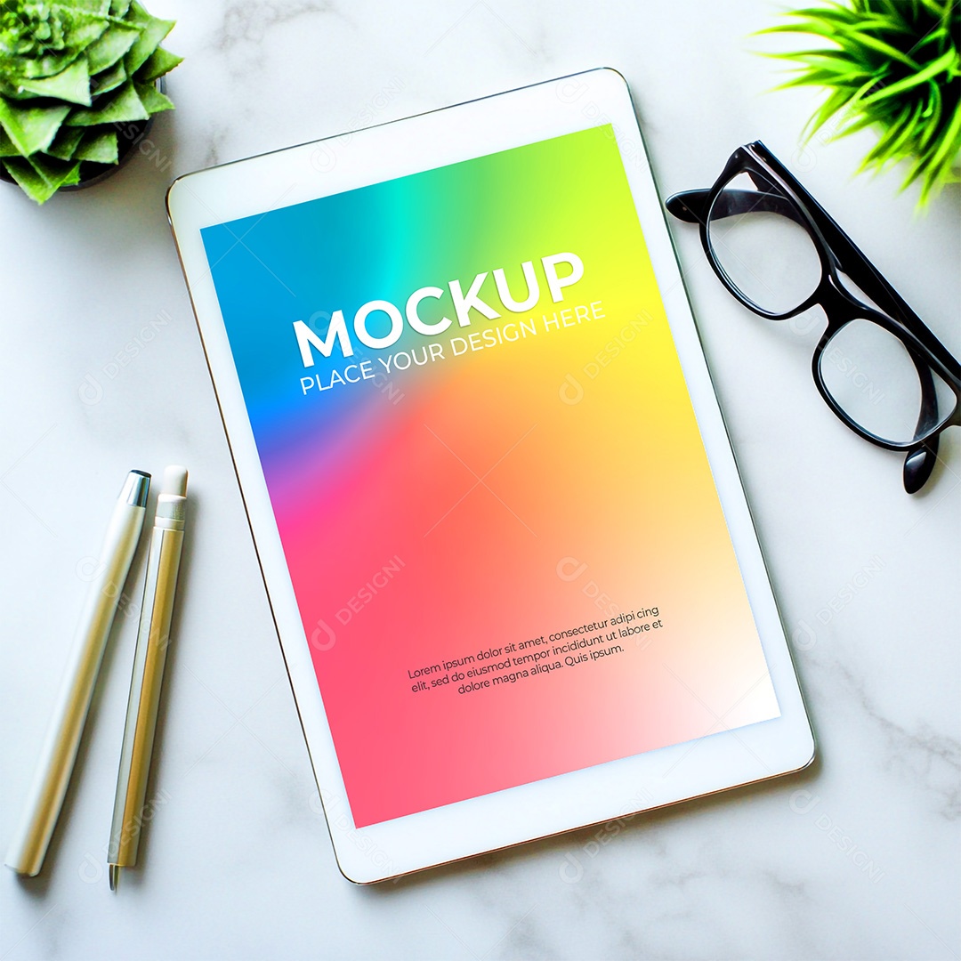 Tablet Mockup PSD Editável