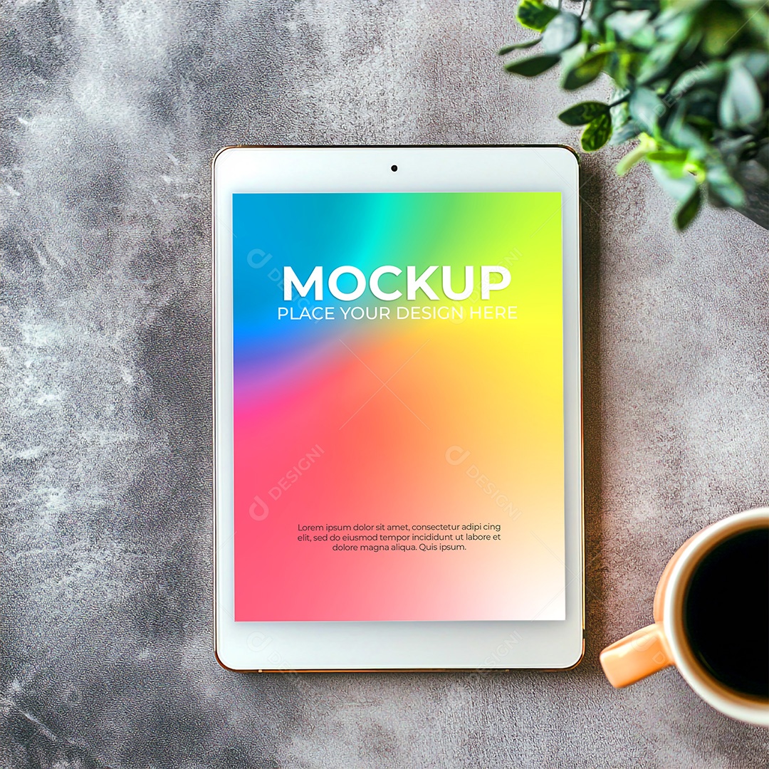 Tablet Mockup PSD Editável