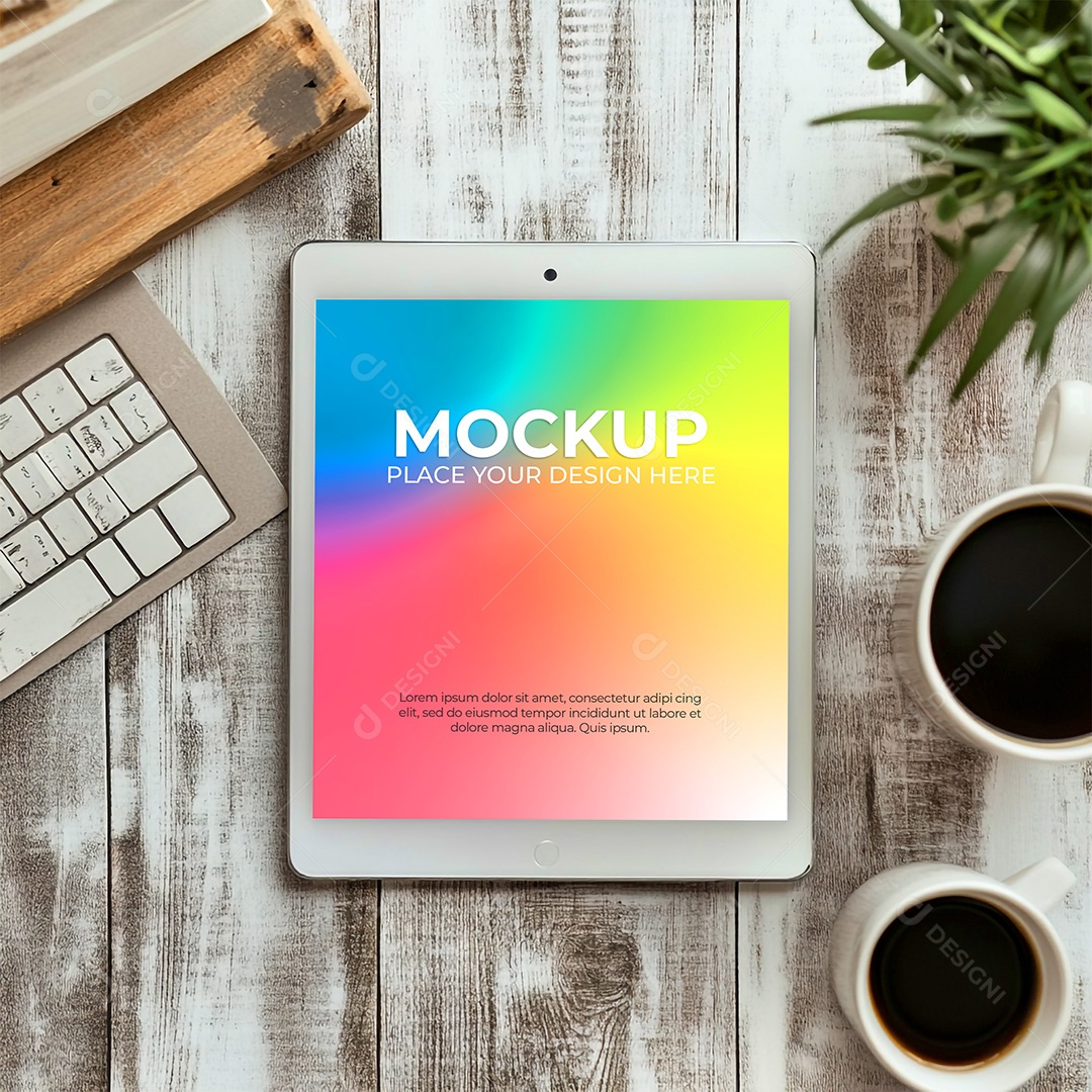 Tablet Mockup PSD Editável