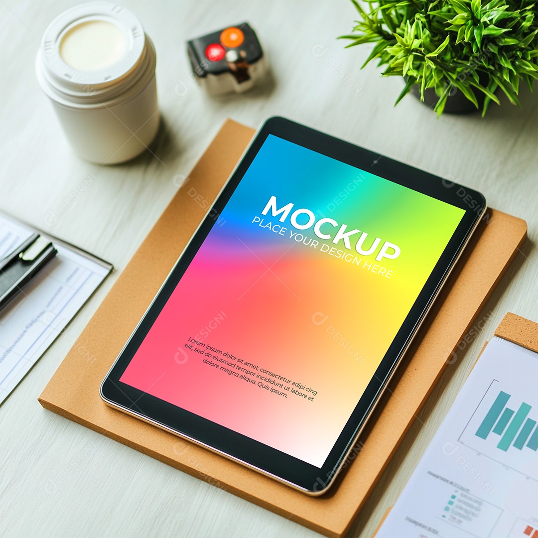Tablet Mockup PSD Editável