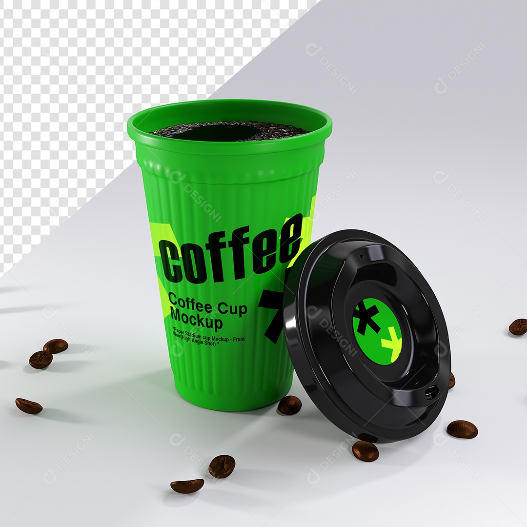 Mockup Copo de Café PSD Editável