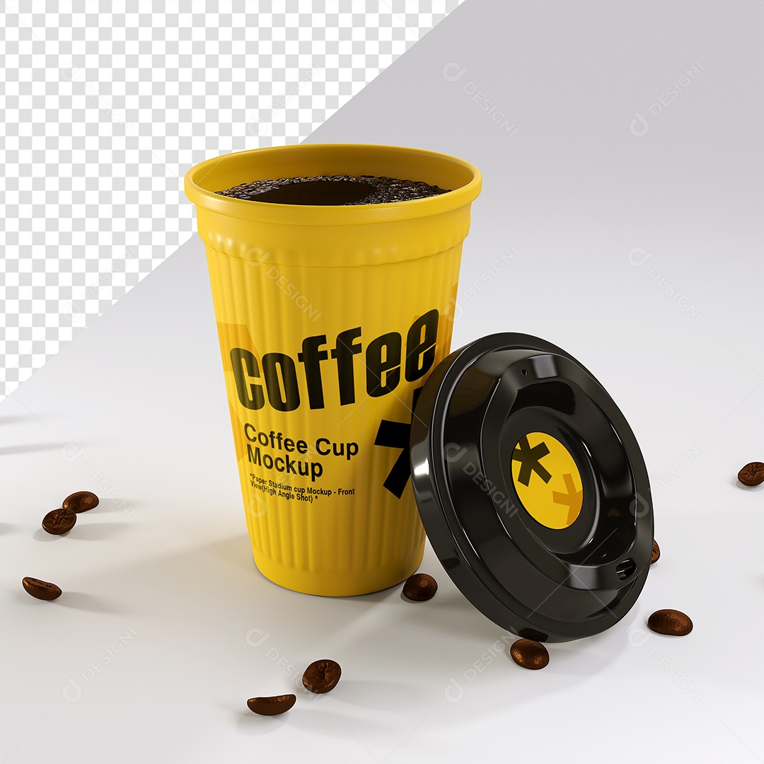 Mockup Copo de Café PSD Editável