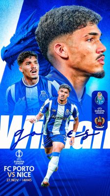 Futebol FC Porto VS Nice Europa League Promoção de Jogo PSD Editável