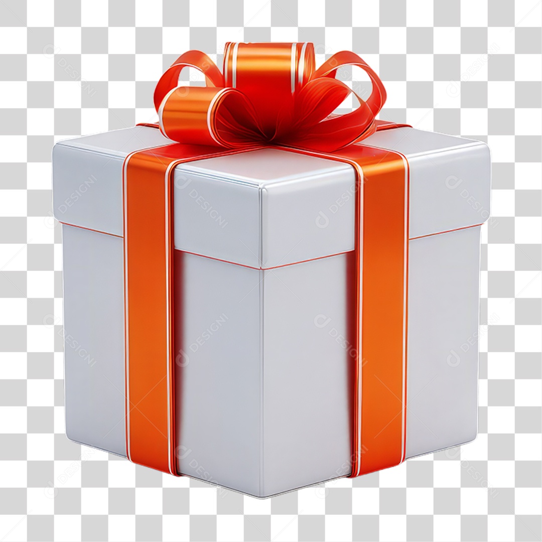 Caixa de Presente para Decoração de Natal PNG Transparente