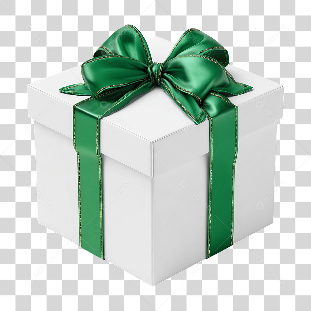 Caixa de Presente para Decoração de Natal PNG Transparente