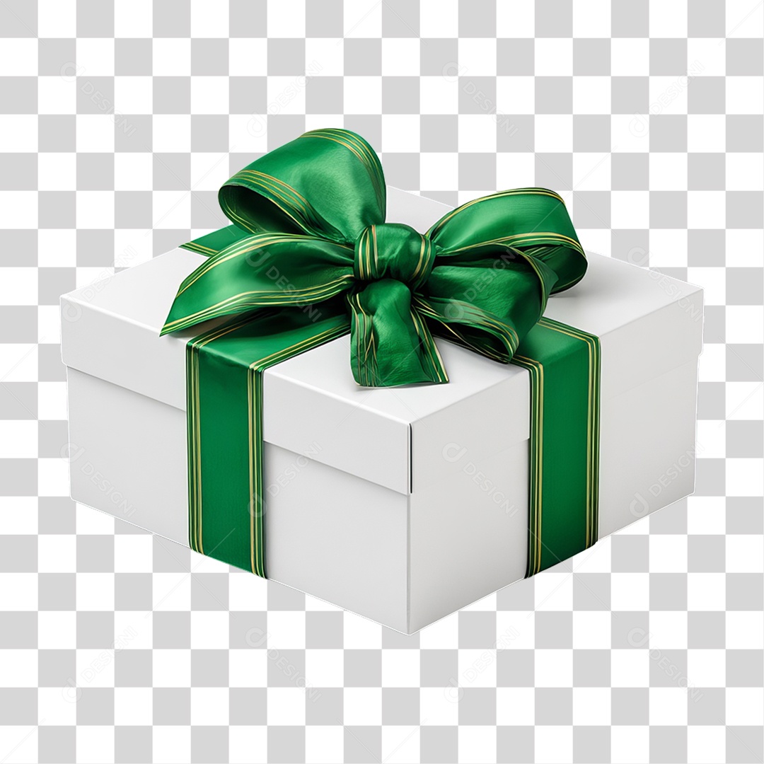 Caixa de Presente para Decoração de Natal PNG Transparente