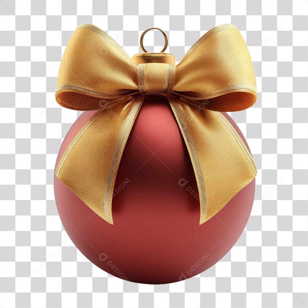 Bola Enfeite para Decoração de Natal PNG Transparente