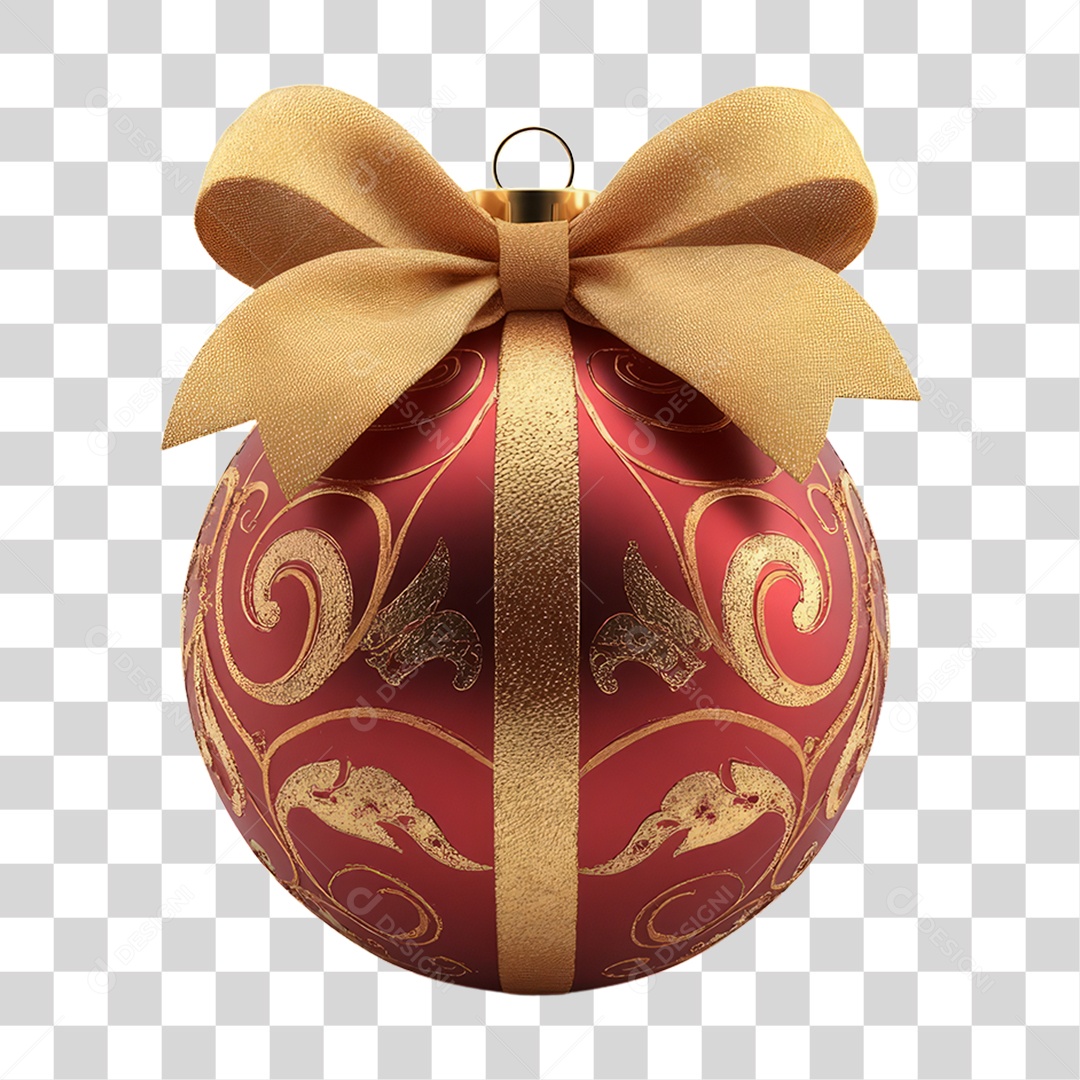 Bola Enfeite para Decoração de Natal PNG Transparente