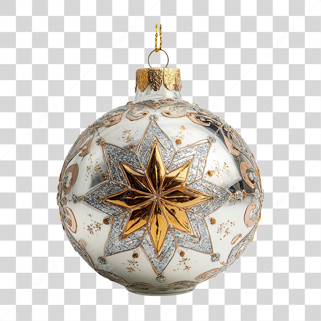 Bola Enfeite para Decoração de Natal PNG Transparente