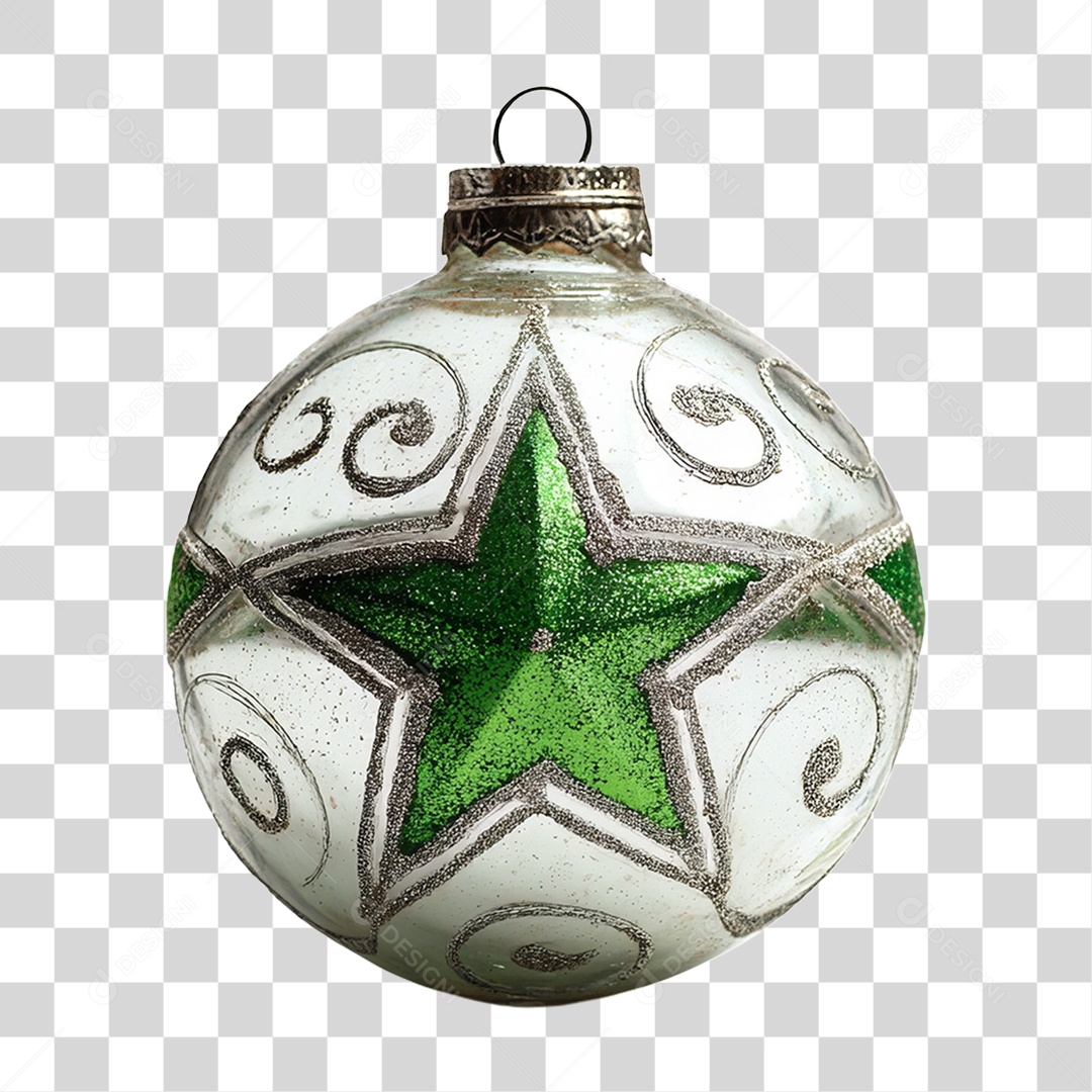 Bola Enfeite para Decoração de Natal PNG Transparente