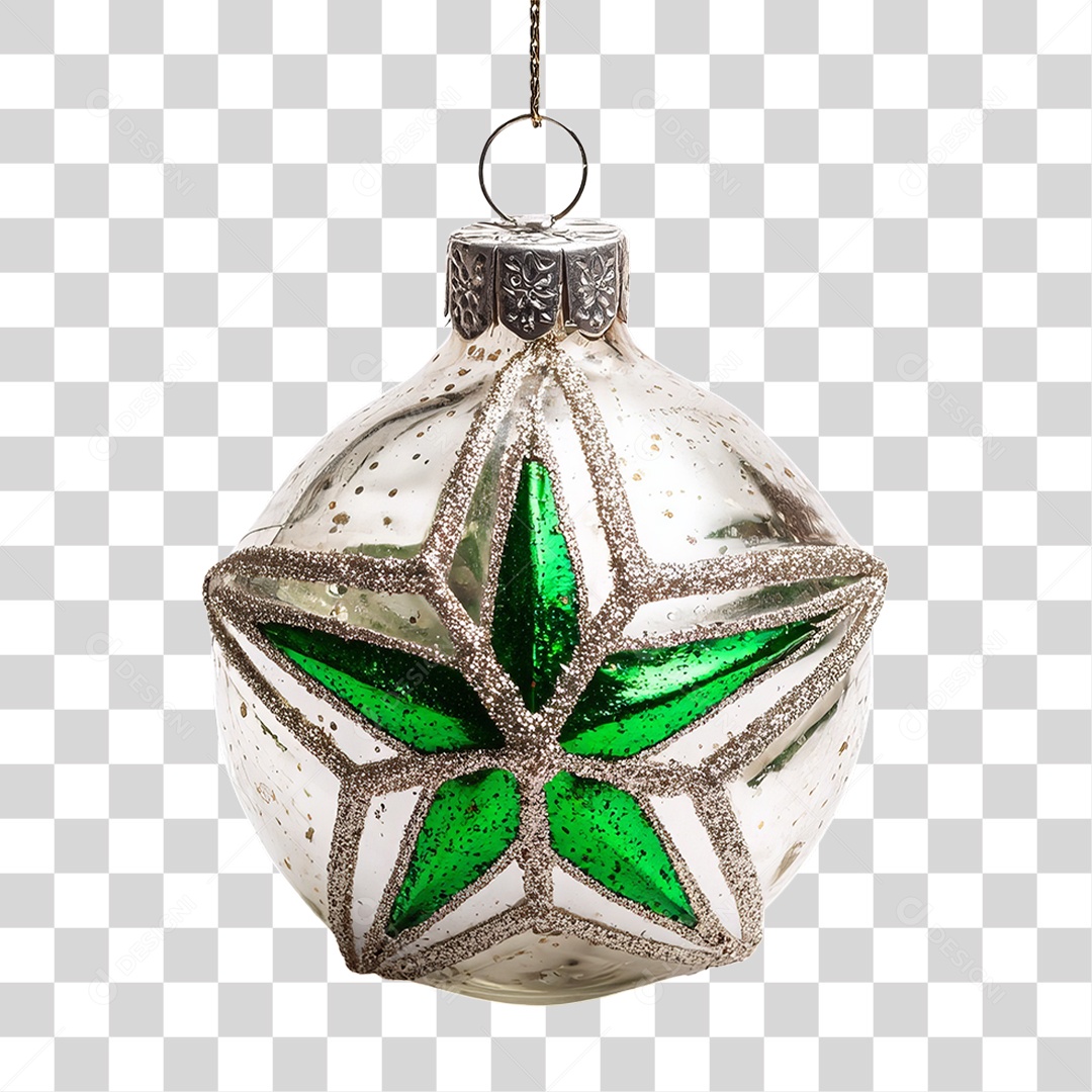 Bola Enfeite para Decoração de Natal PNG Transparente