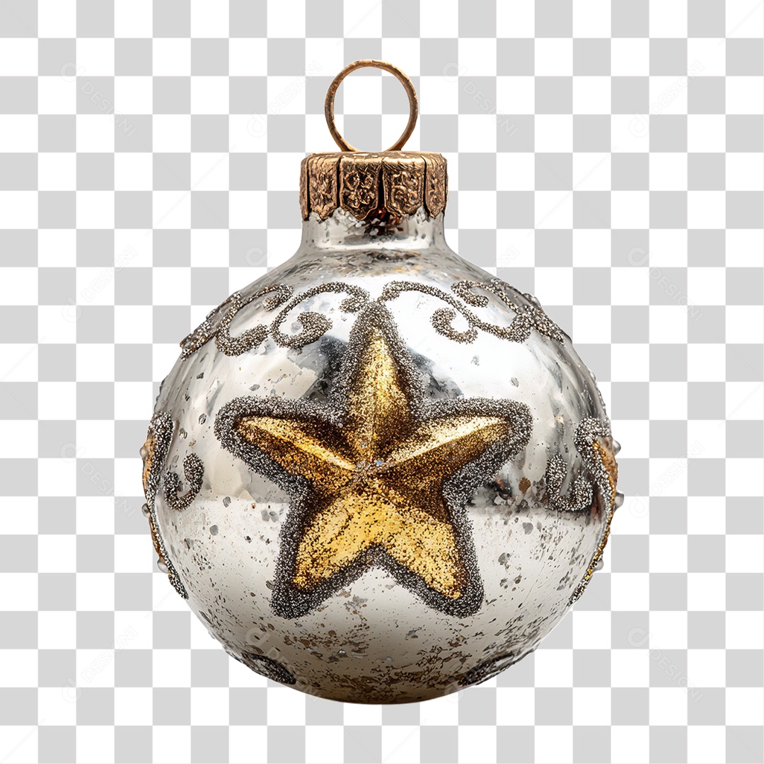 Bola Enfeite para Decoração de Natal PNG Transparente