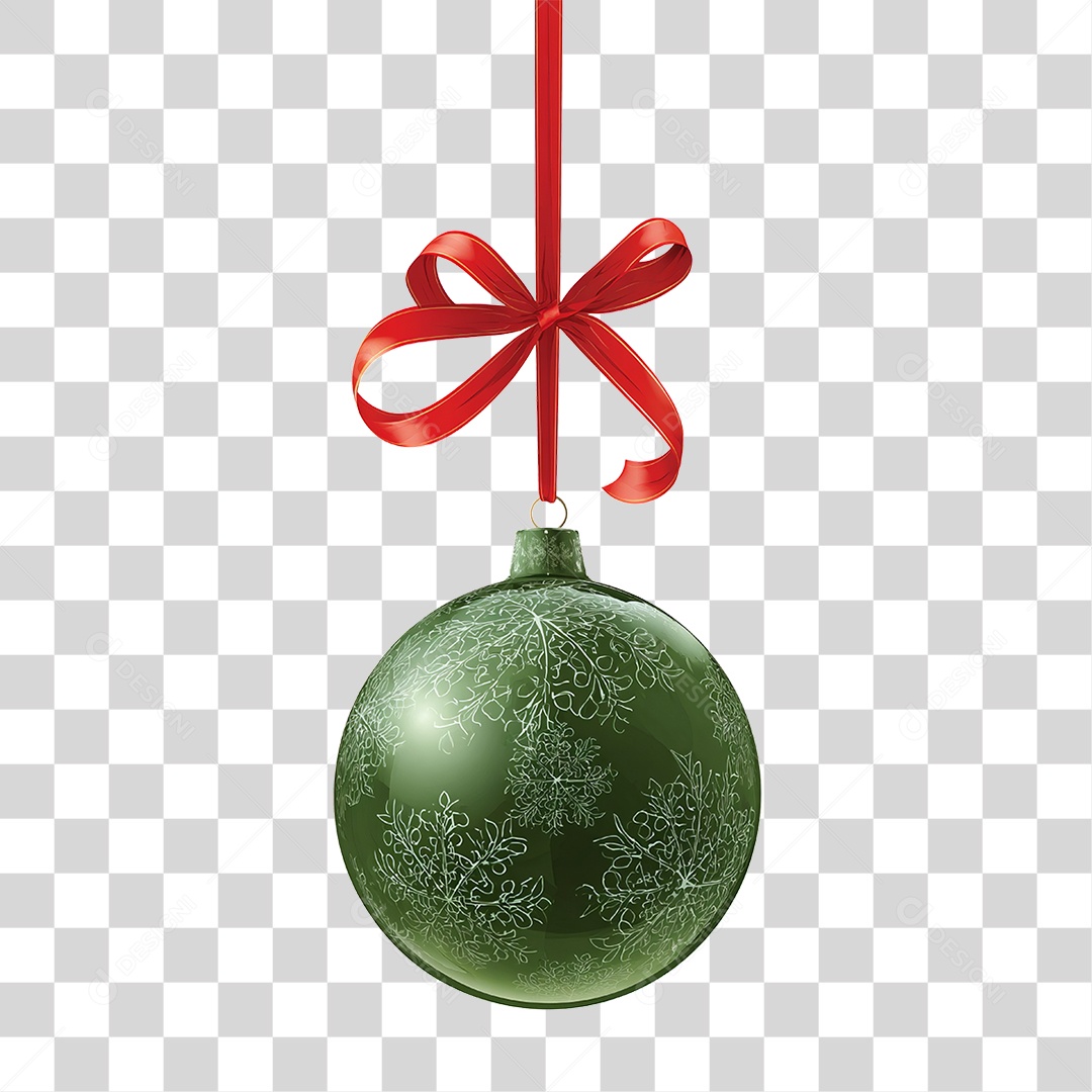 Bola Enfeite para Decoração de Natal PNG Transparente