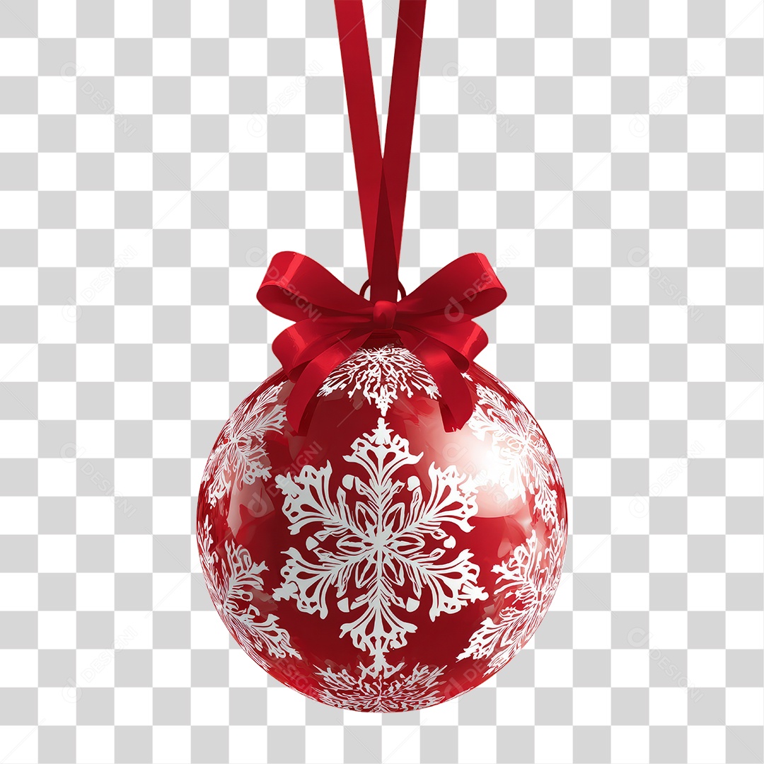 Bola Enfeite para Decoração de Natal PNG Transparente