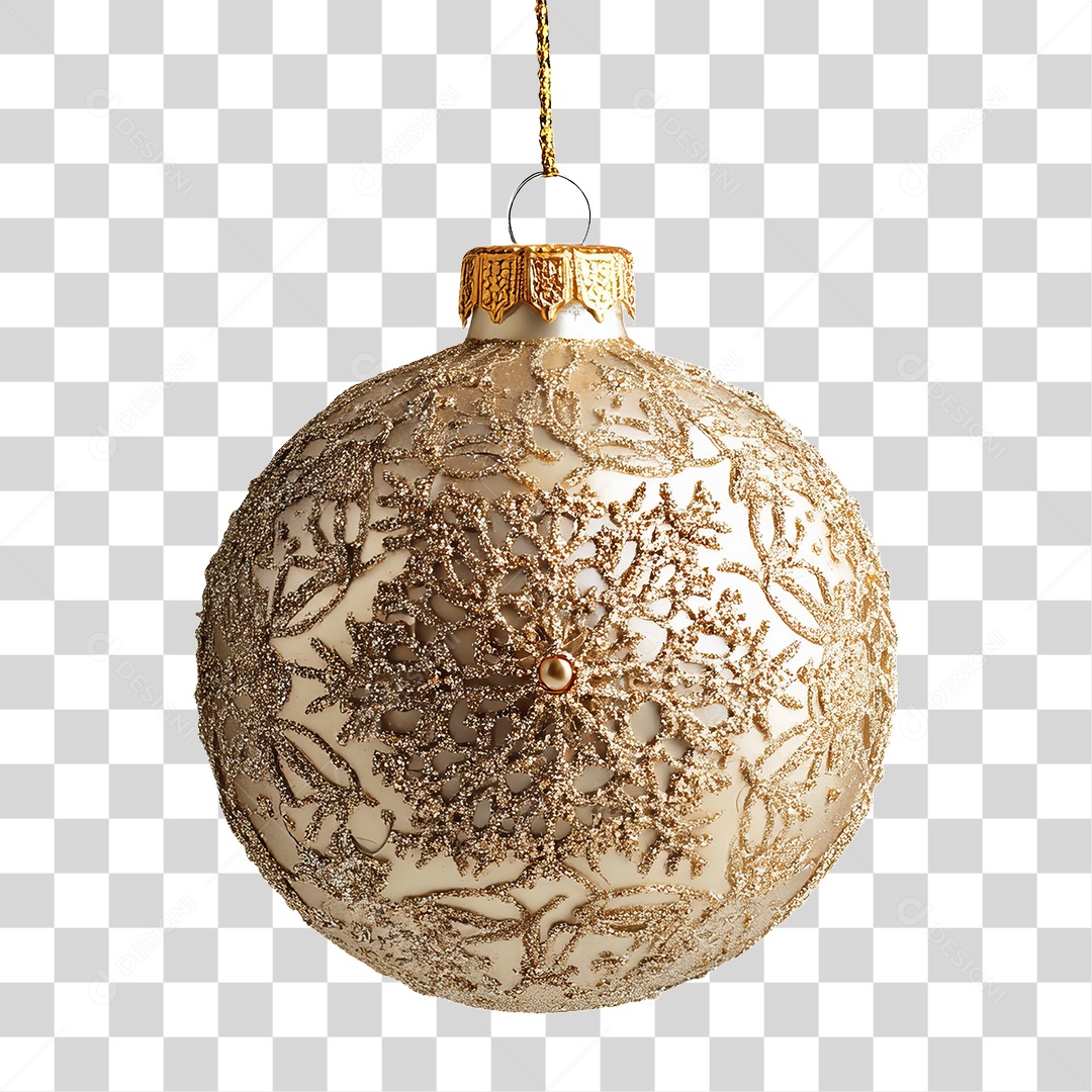 Bola Enfeite para Decoração de Natal PNG Transparente