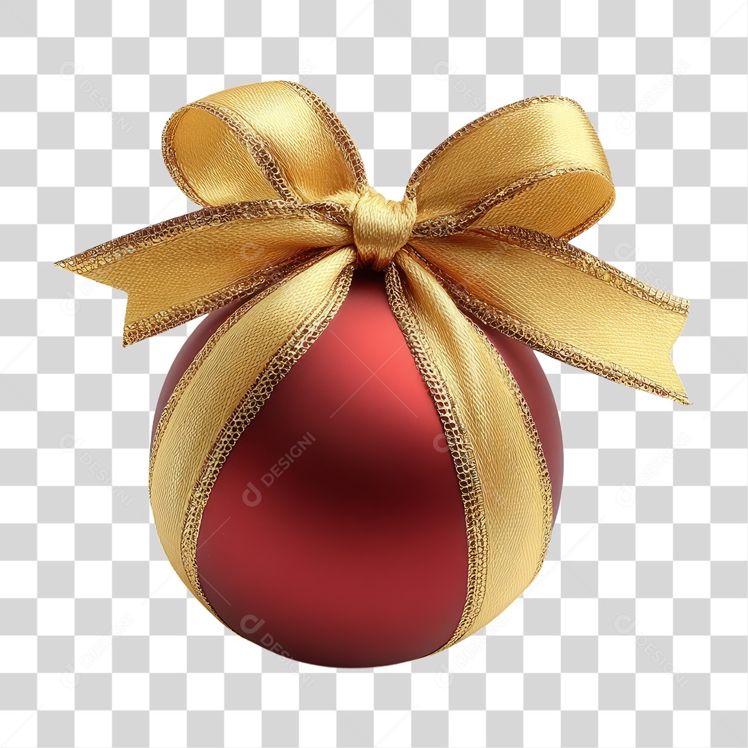 Bola Enfeite para Decoração de Natal PNG Transparente