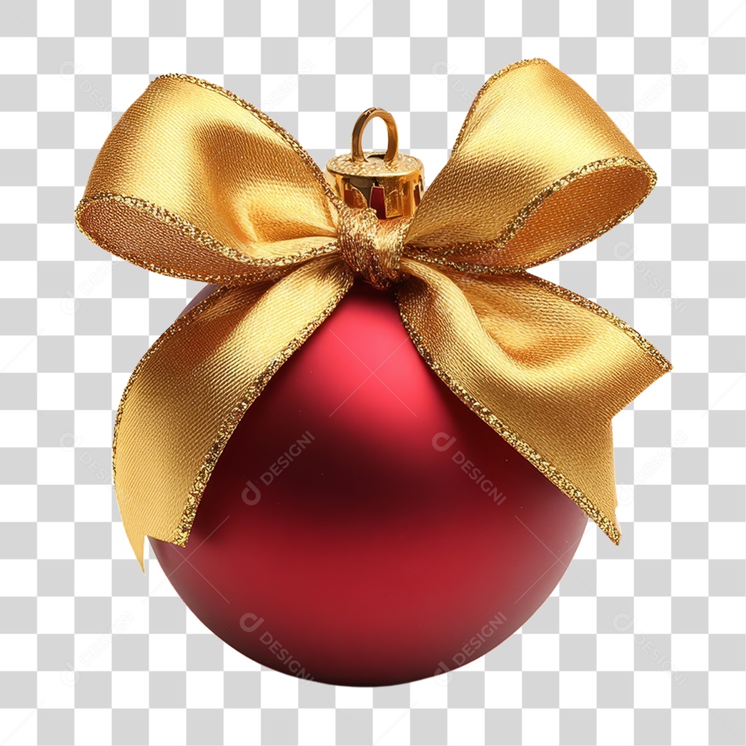 Bola Enfeite para Decoração de Natal PNG Transparente