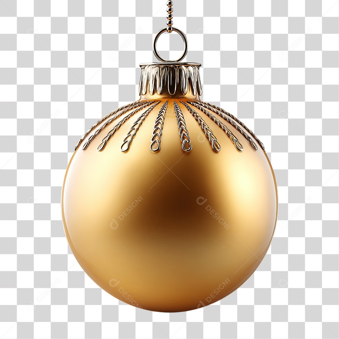 Bola Enfeite para Decoração de Natal PNG Transparente