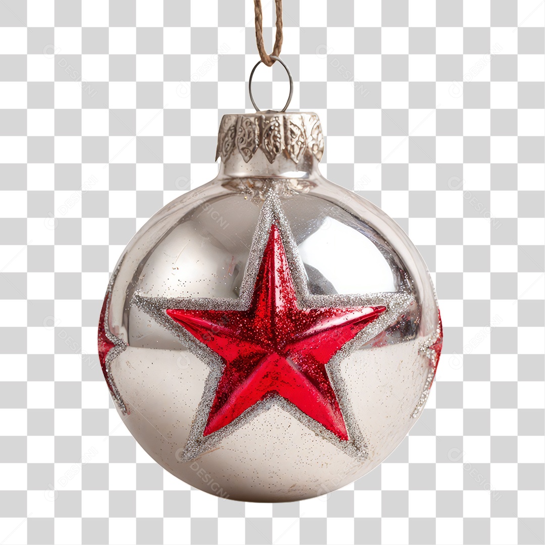 Bola Enfeite para Decoração de Natal PNG Transparente