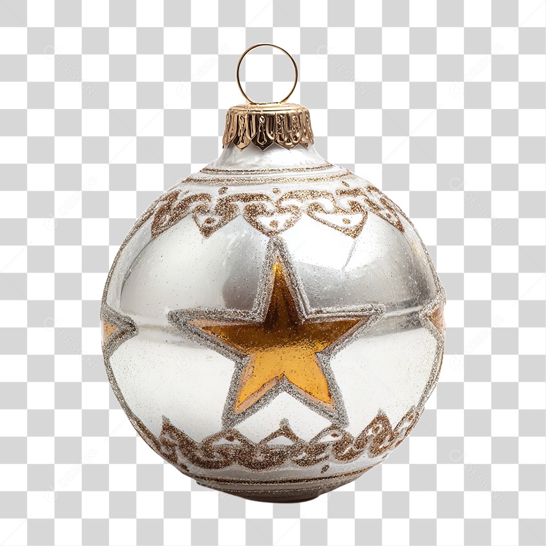 Bola Enfeite para Decoração de Natal PNG Transparente