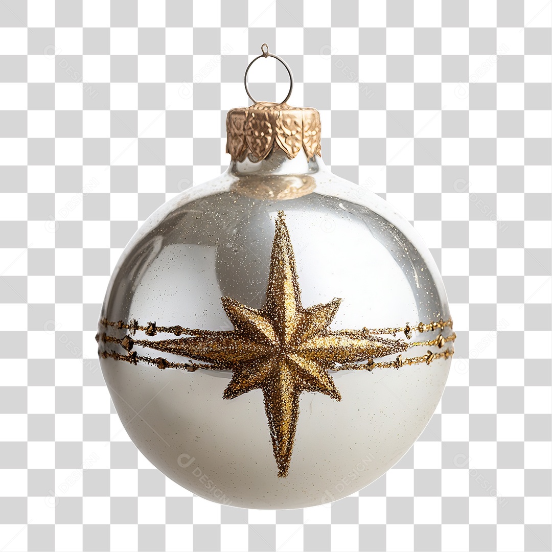 Bola Enfeite para Decoração de Natal PNG Transparente