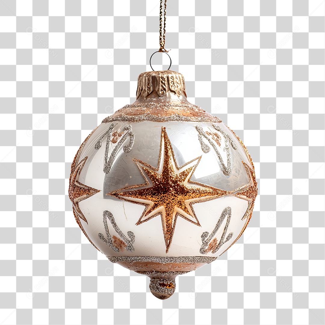 Bola Enfeite para Decoração de Natal PNG Transparente