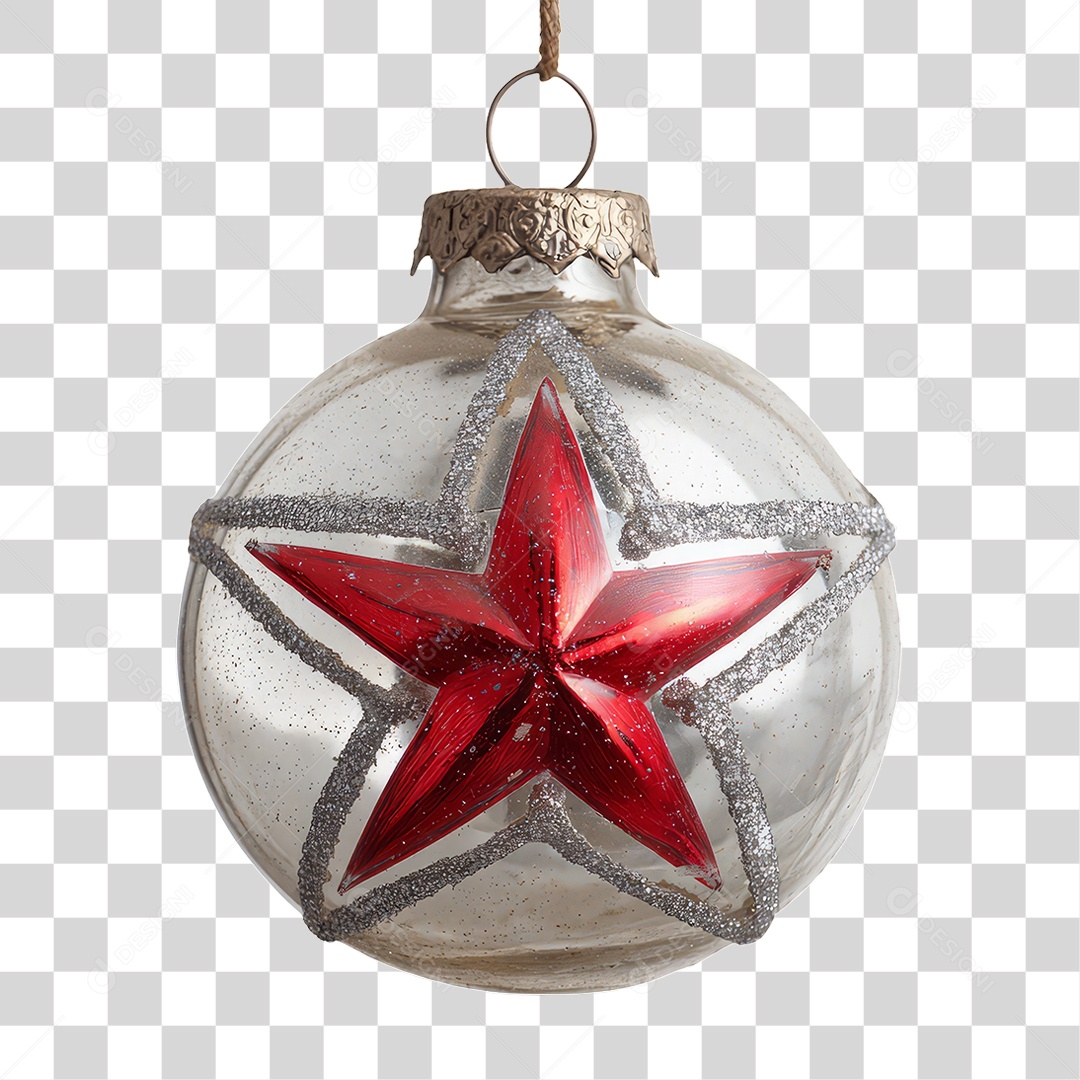 Bola Enfeite para Decoração de Natal PNG Transparente