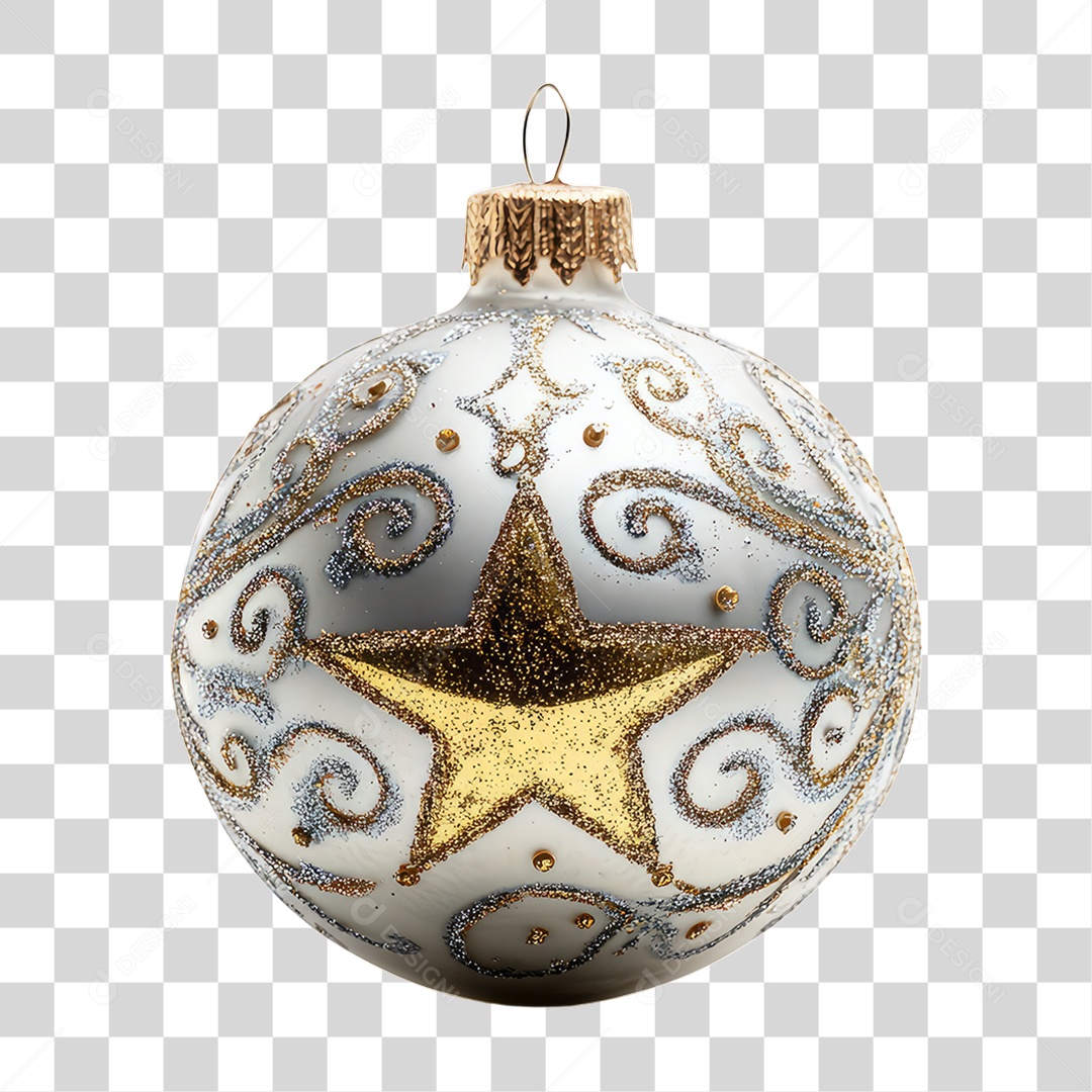 Bola Enfeite para Decoração de Natal PNG Transparente