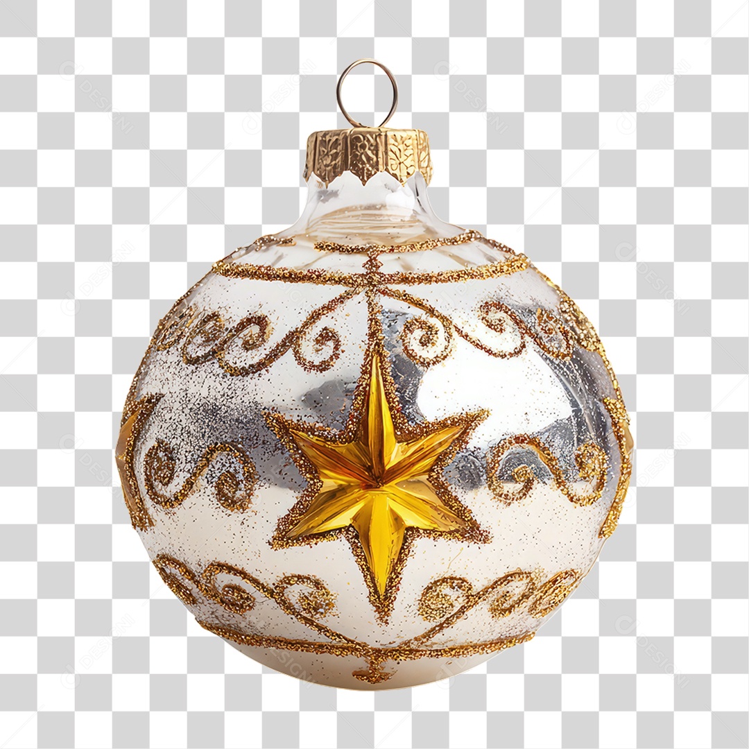 Bola Enfeite para Decoração de Natal PNG Transparente